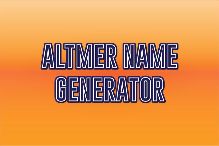 Altmer Name generator: Create Your Altmer Name Today