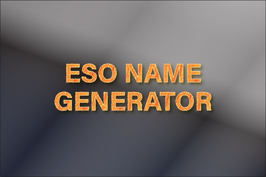 Eso Name Generator: Crafting Your Fantasy Identity