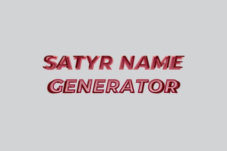 satyr name generator