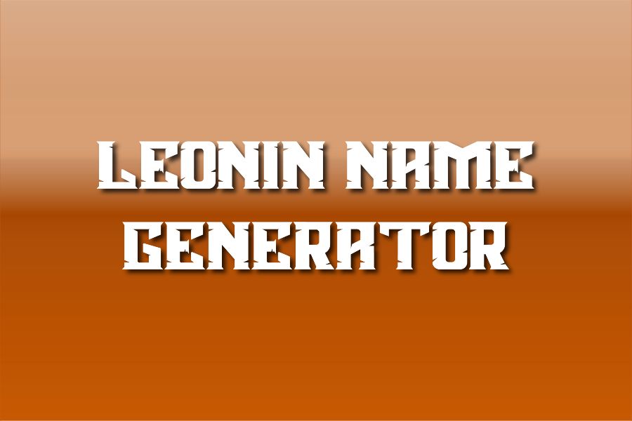 Leonin Name Generator: Craft Your Authentic Leonin Identities